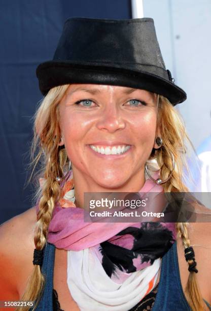 Actress Jessi Combs participates in the 2nd Annual Boot Ride And Rally to benefit U.S. Soldiers on August 26, 2012 in Hollywood, California.