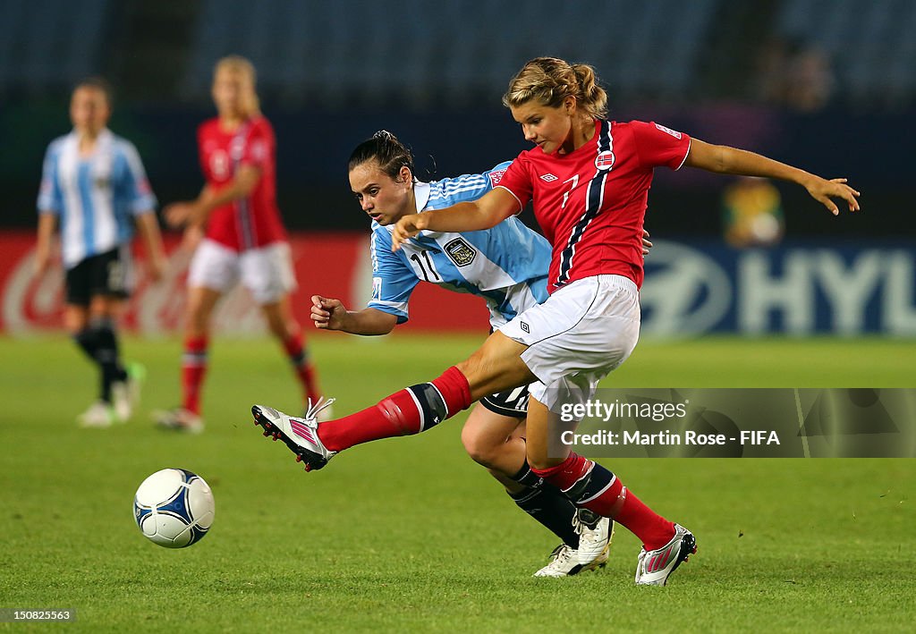 Norway v Argentina: Group C - FIFA U-20 Women's World Cup Japan 2012