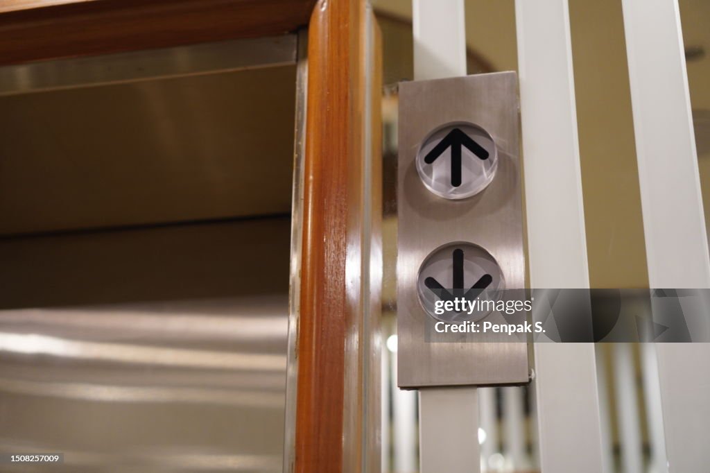 Push Button Up And Down Elevator High-Res Stock Photo - Getty Images