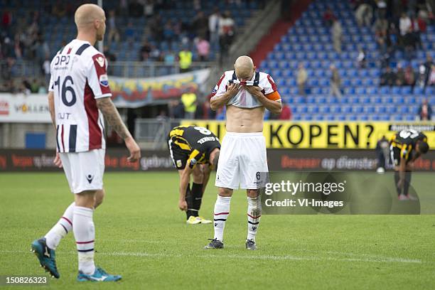 Danny Guijt of Willem II,Hans Mulder of Willem II during the Dutch Eredivisie match between Willem II and Vitesse Arnhem at the Koning Willem II...