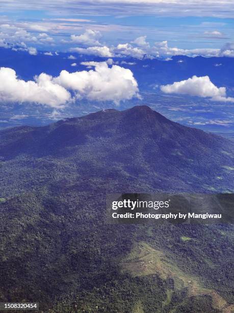 seulawah agam volcano in sumatra - lake toba sumatra stock pictures, royalty-free photos & images