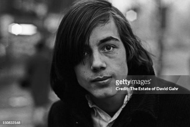 Singer songwriter Jackson Browne poses for a portrait in February, 1967 in Greenwich Village, New York City, New York.