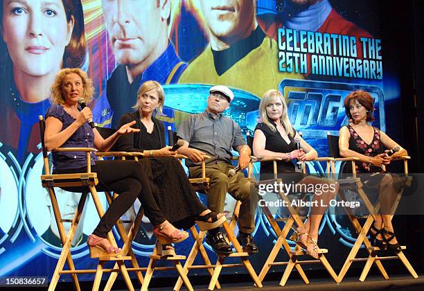 Actress Virginia Madsen, actress Hallie Todd, actor Michael Snyder, actress Lisa Wilcox and actress Lycia Naff participate in the 11th Annual...