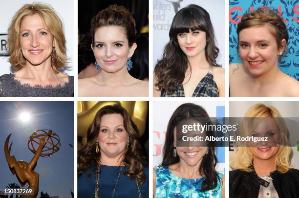 In this composite image a comparison has been made between the 2012 Emmy nominees for Outstanding Lead Actress In A Comedy Series. BEVERLY HILLS, CA...