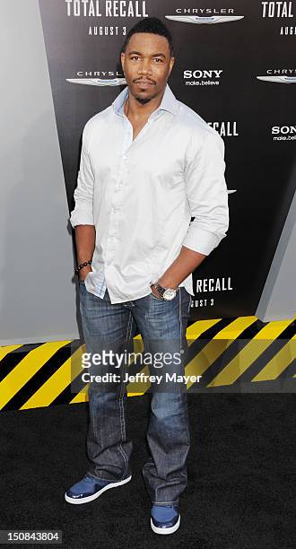 Michael Jai White arrives at the Los Angeles Premiere of 'Total Recall' at Grauman's Chinese Theatre on August 1, 2012 in Hollywood, California.