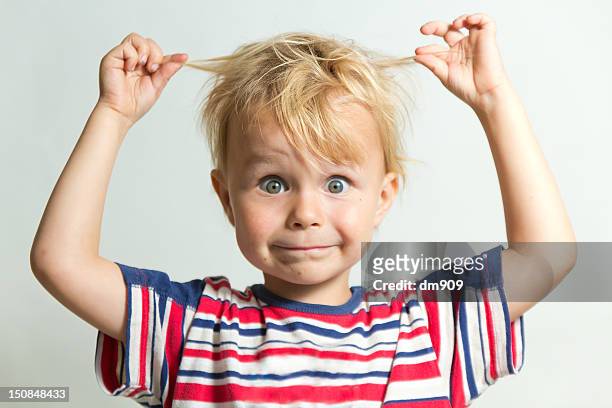 funny boy - blonde hair boy stock pictures, royalty-free photos & images
