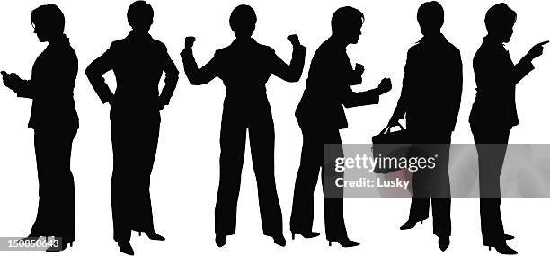 ilustrações de stock, clip art, desenhos animados e ícones de mulher de negócios silhuetas. - saco-de-boxe