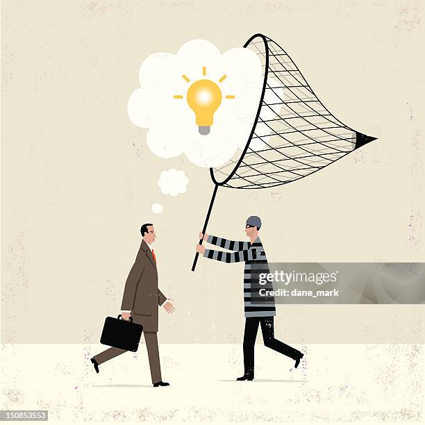 ilustrações de stock, clip art, desenhos animados e ícones de plágio - propriedade intelectual