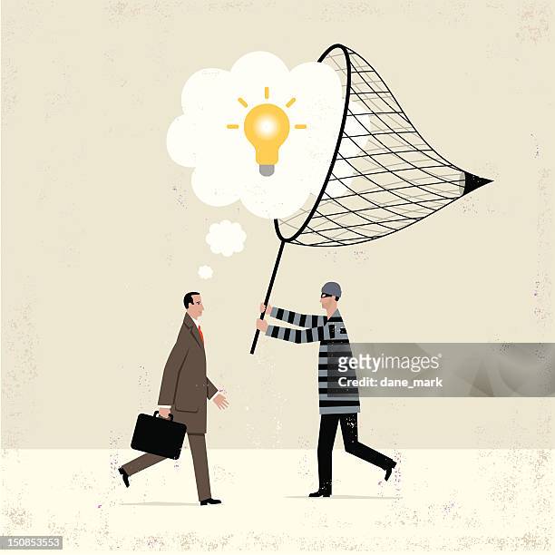 plagiarism - intellectual property stock illustrations