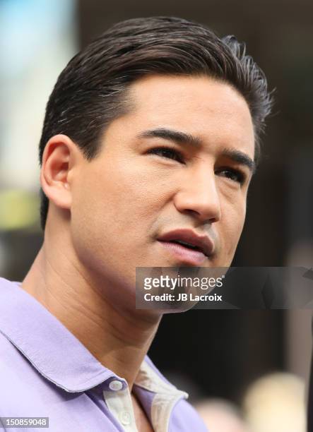 Mario Lopez is seen at The Grove on August 27, 2012 in Los Angeles, California.