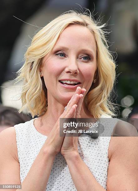 Anne Heche is seen at The Grove on August 27, 2012 in Los Angeles, California.