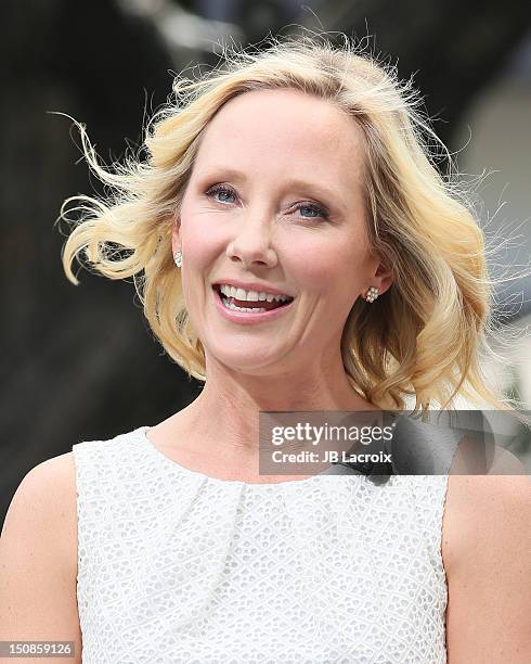 Anne Heche is seen at The Grove on August 27, 2012 in Los Angeles, California.