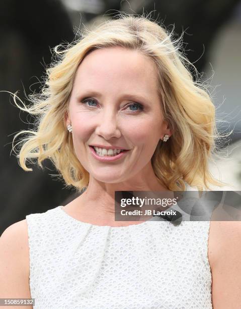 Anne Heche is seen at The Grove on August 27, 2012 in Los Angeles, California.