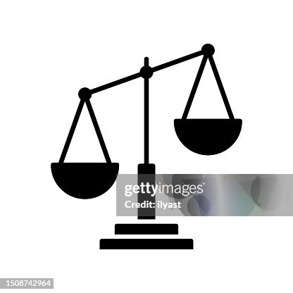 Injustice Black Line & Fill Vector Icon Injustice Black Line & Fill Vector Icon