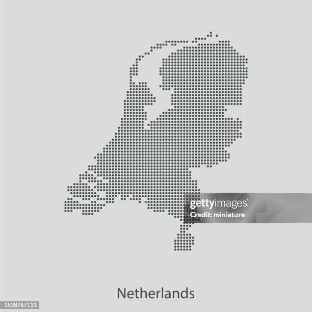 stockillustraties, clipart, cartoons en iconen met netherlands  map - holland