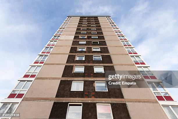 council housing. - council estate uk stock pictures, royalty-free photos & images