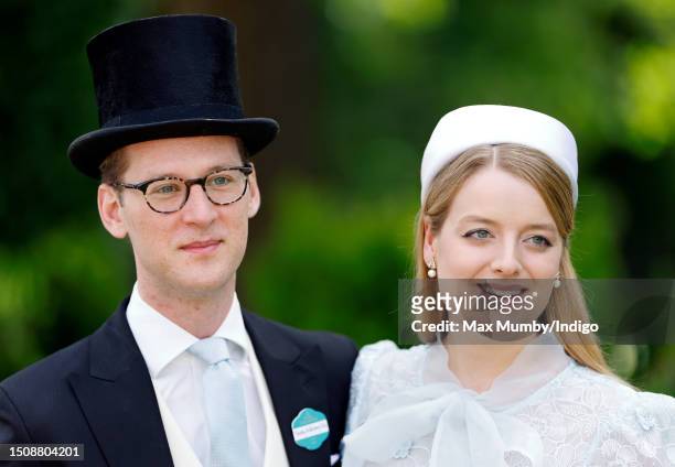 Timothy Vesterberg and Flora Vesterberg attend day four of Royal Ascot 2023 at Ascot Racecourse on June 23, 2023 in Ascot, England.