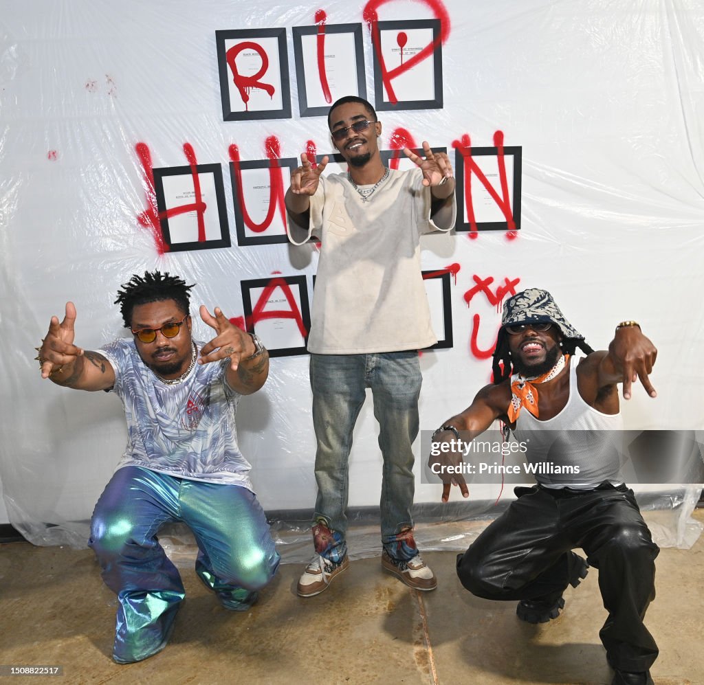 Human Rip WowGr8, Myles Truitt and Olu attend EarthGang