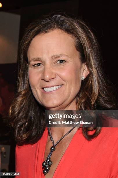 Pam Shriver attends the 15th annual CityParks Tennis benefit at the USTA Billie Jean King National Tennis Center on August 28, 2012 in New York City.