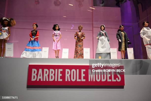 Barbie roll models tennis player Naomi Osaka, artist Frida Kahlo, mathematician Katherine Johnson, author Maya Angelou, nurse Florence Nightingale...