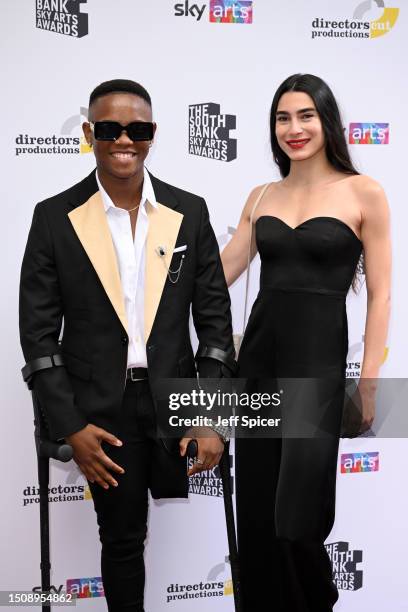 Musa Motha arrives at The South Bank Sky Arts Awards 2023 at The Savoy Hotel on July 02, 2023 in London, England.