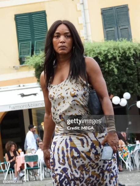 Angela Bassett is seen out and about on July 5, 2023 in Portofino, Italy.