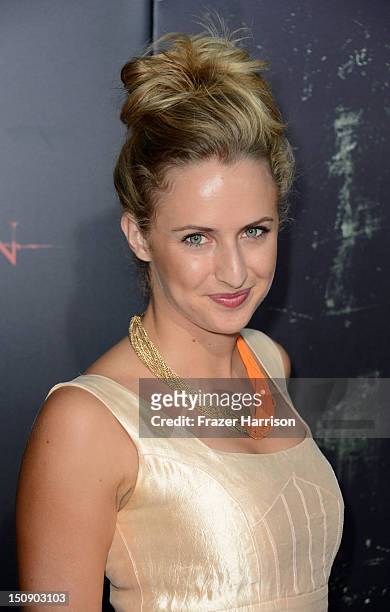 Actress Fleur Saville arrives at the Premiere of Lionsgate Films' "The Possession" at ArcLight Cinemas on August 28, 2012 in Hollywood, California.