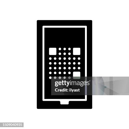 QR Code Black Line & Fill Vector Icon QR Code Black Line & Fill Vector Icon