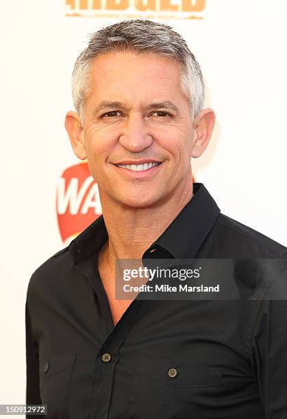 Gary Lineker attends the launch of Walkers Deep Ridged crisp at The Old Truman Brewery on August 29, 2012 in London, England.