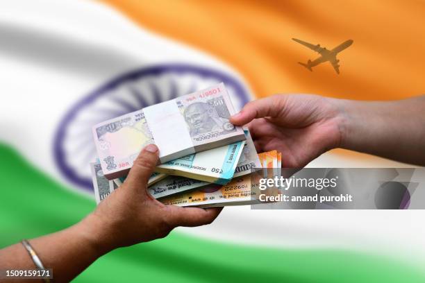 education loan for study abroad, empowering dreams - indian money ストックフォトと画像