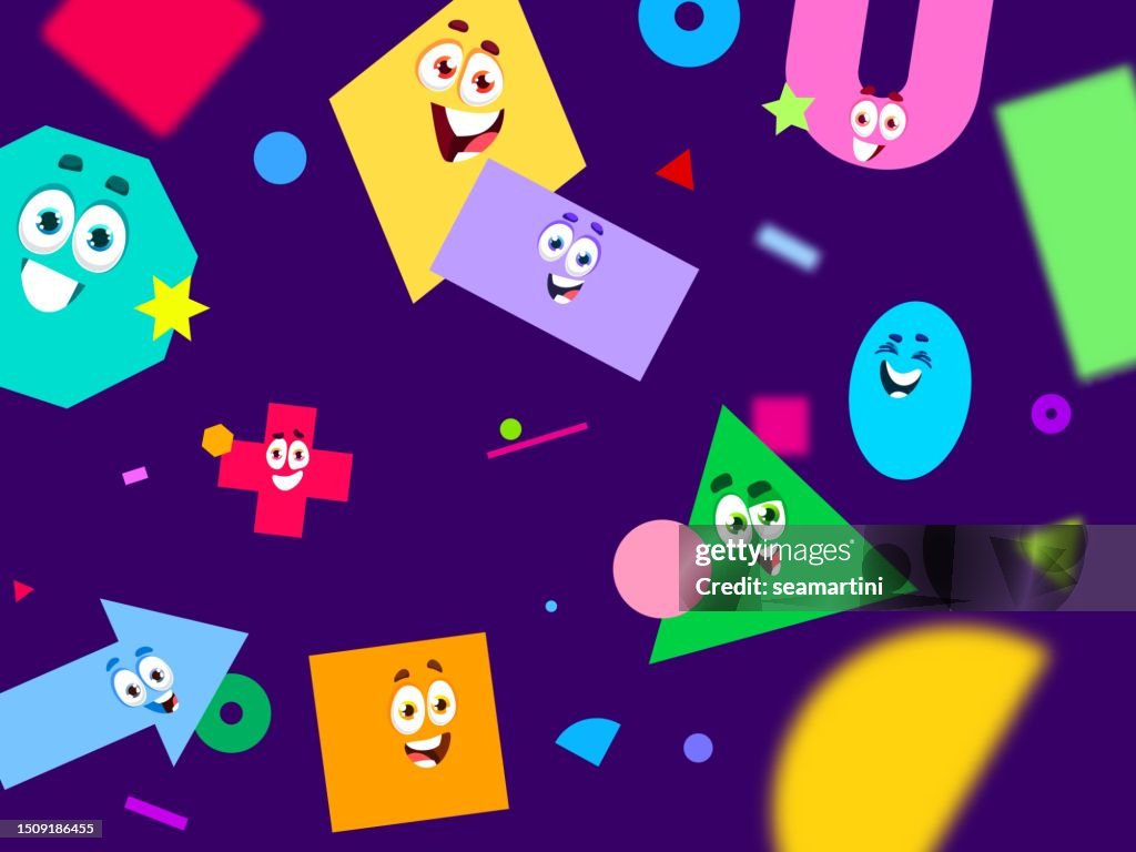 Math Shape Characters Background Vector Pattern High-Res Vector Graphic ...