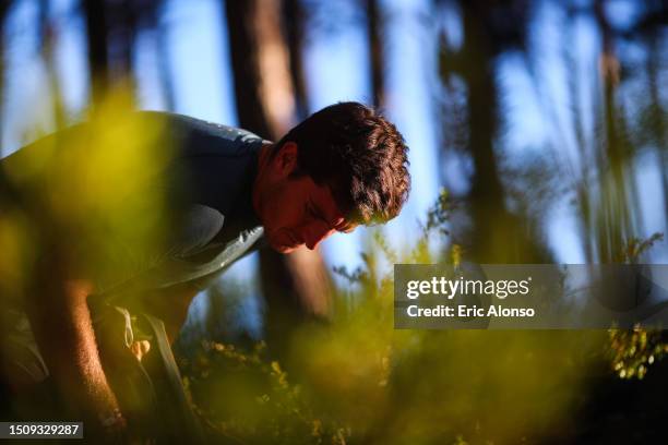 Athlete warm up prior of the IRONMAN 70.3 Andorra on July 02, 2023 in Andorra la Vella, Andorra.