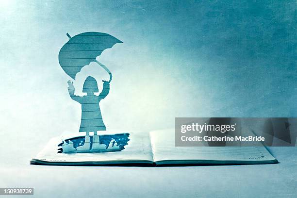 book with rainy day - republic of ireland stock illustrations