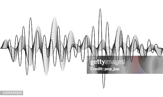 Sound Wave Coverage Vector Sound Wave Vector Waves As Audio Equalizer Isolated On Background Audio ...