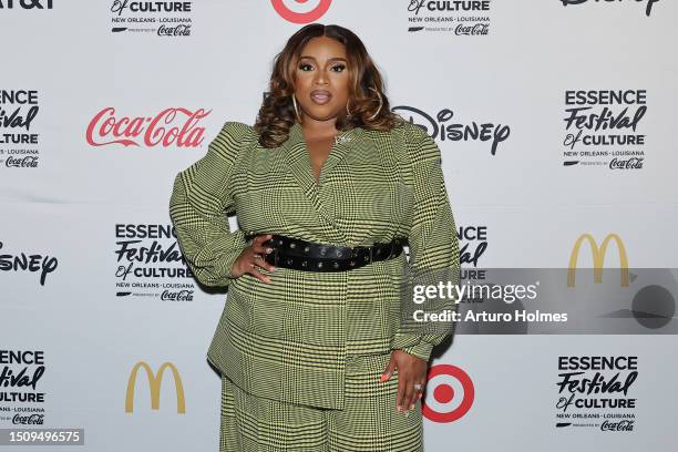 Kierra Sheard attends the 2023 ESSENCE Festival Of Culture™ at Ernest N. Morial Convention Center on July 02, 2023 in New Orleans, Louisiana.