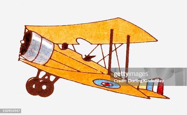 Strutter Svg Illustration Of Sopwith 1 1 2 Strutter 1st World War Biplane High-Res ...