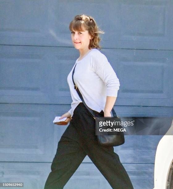 Allison Mack is seen on July 5, 2023 in Los Angeles, California.
