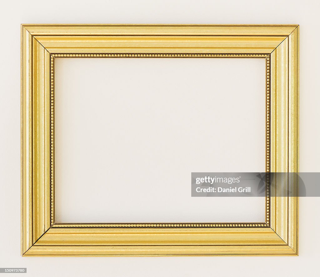 Close up of empty picture frame, studio shot