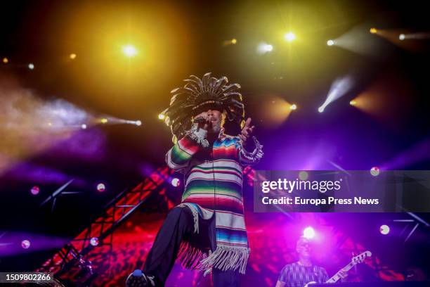 The singer Jamiroquai during a performance at the Rio Babel Festival, at the Caja Magica in Madrid, on 02 July, 2023 in Madrid, Spain. Jamiroquai is...