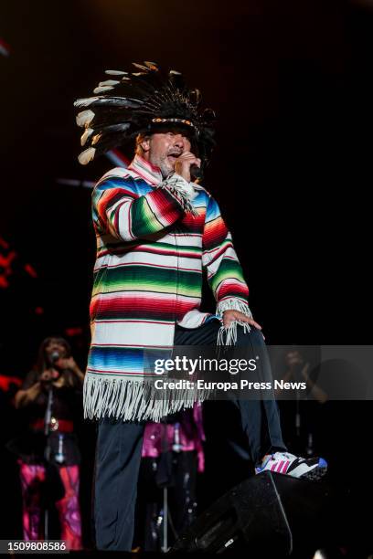 The singer Jamiroquai during a performance at the Rio Babel Festival, at the Caja Magica in Madrid, on 02 July, 2023 in Madrid, Spain. Jamiroquai is...