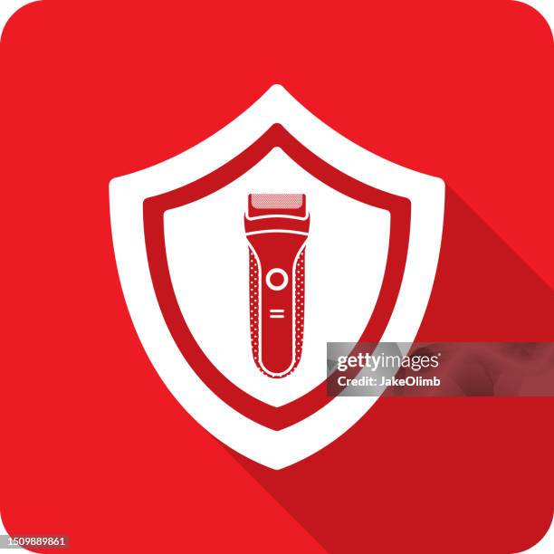 illustrations, cliparts, dessins animés et icônes de shield electric razor icon silhouette 2 - rasoir électrique
