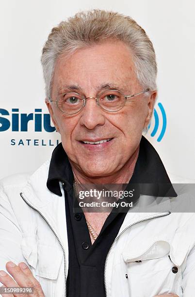 Singer Frankie Valli visits the SiriusXM Studio on August 29, 2012 in New York City.