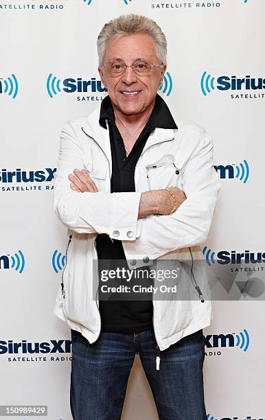 Singer Frankie Valli visits the SiriusXM Studio on August 29, 2012 in New York City.