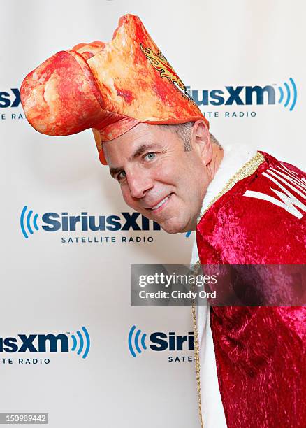 Drew 'Wing King' Cerza visits the SiriusXM Studio on August 29, 2012 in New York City.