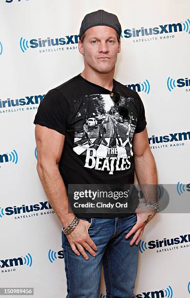 Professional wrestler Chris Jericho visits the SiriusXM Studio on August 29, 2012 in New York City.