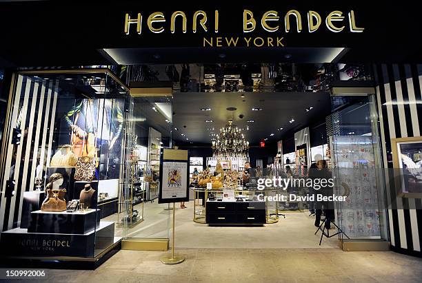 General view of the store front at the grand opening of Henri Bendel at the Fashion Show mall on August 29, 2012 in Las Vegas, Nevada.