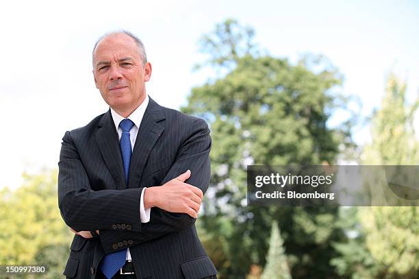 Stephane Richard, chief executive officer of France Telecom SA, poses for a photograph during the Mouvement des Enterprises de France conference at...