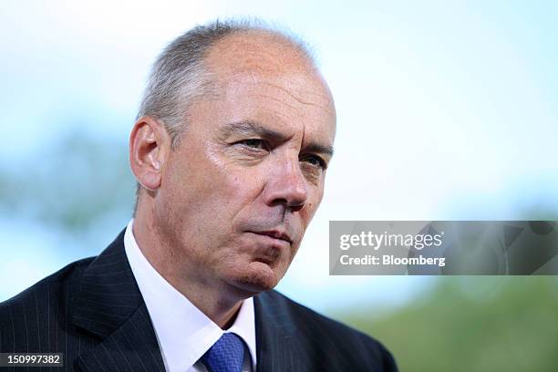 Stephane Richard, chief executive officer of France Telecom SA, pauses during a Bloomberg Television interview at the Mouvement des Enterprises de...