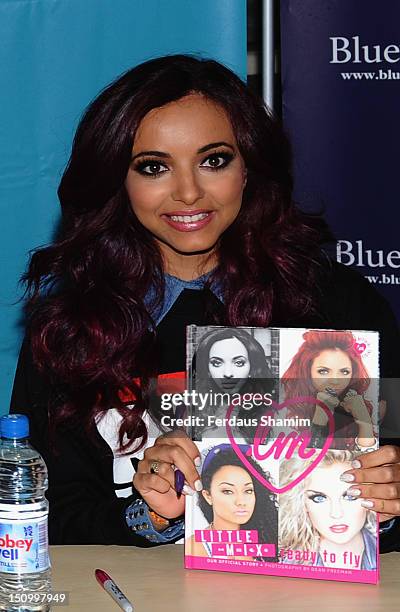 Jade Thirlwall of Little Mix attends the launch of their autobiography, 'Little Mix: Ready To Fly' at WHSmith, Bluewater on August 30, 2012 in...