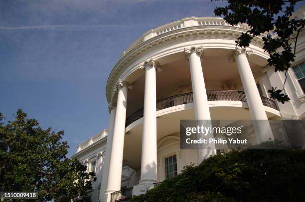 white house south portico - white house stock pictures, royalty-free photos & images